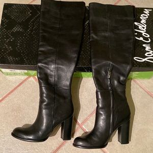 Beautiful over the knee rylan, black leather boots